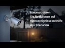Ajax BulletCam (8 MP/4 mm), weiß, mit Hybridbeleuchtung. Kabelgebundene IP-Überwachungskamera mit einer Auflösung von bis zu 3840 × 2160 Pixel und einem Betrachtungswinkel von 75°–85°.