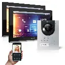 GOLIATH Hybrid IP Gegensprechanlage Silber 2x 10 Zoll Aufputz