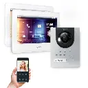 GOLIATH Hybrid IP Gegensprechanlage Silber 2x 7 Zoll Aufputz 