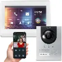 GOLIATH Hybrid IP Türsprechanlage Silber 1-Familienhaus 7 Zoll Unterputz