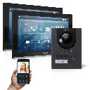 GOLIATH Hybrid IP Video Sprechanlage Anthrazit 1-Familie 2x 10 Zoll Aufputz 