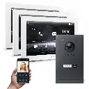 GOLIATH Hybrid IP Video Sprechanlage mit App Anthrazit 1-Familie 3x 10" 