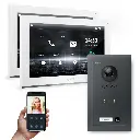 GOLIATH Hybrid IP Video Türsprechanlage 1-Fam 2x 10" HD 180° Kamera