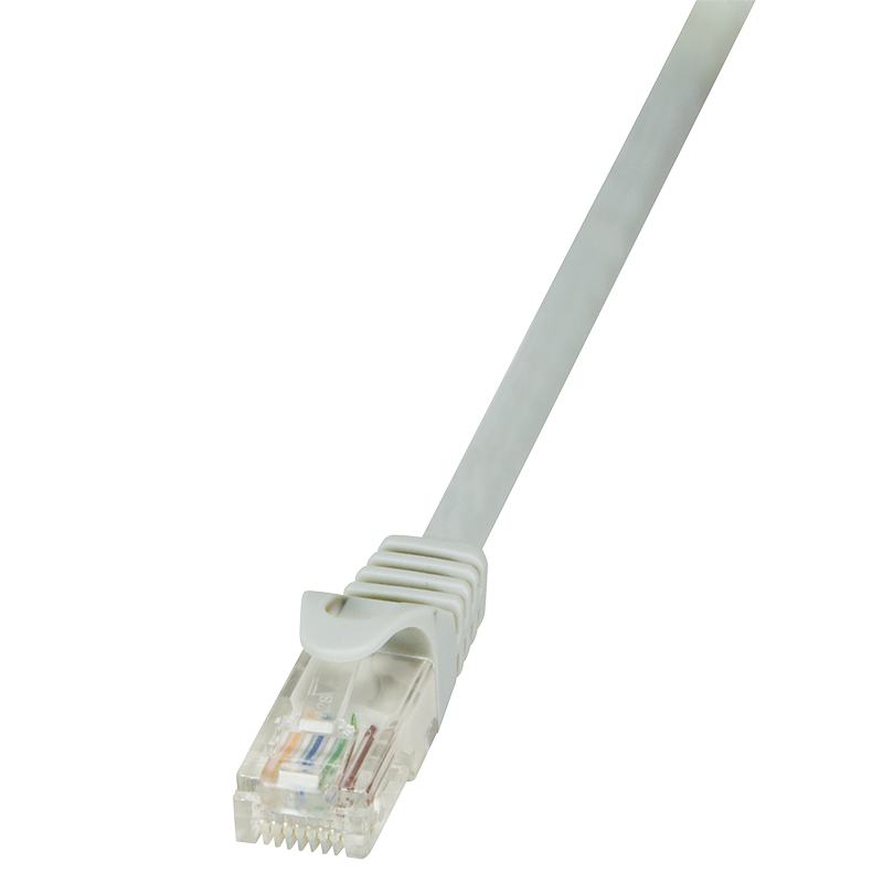 1m Patchkabel EconLine, Cat.6, F/UTP, grau