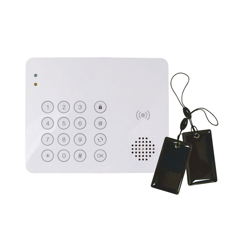 Tastatur mit Sirene und NFC-Leser 