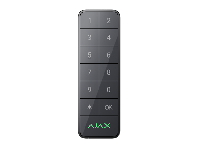 Ajax Fibra KeyPad Outdoor, Graphit, Kabelgebundene Tastatur für Innen- und Außenbereich 