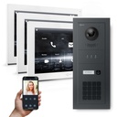 GOLIATH Hybrid IP Video Sprechanlage 1-Fam 3x 10" HD Keypad 180° Kamera
