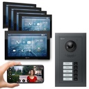 GOLIATH Hybrid IP Video Türsprechanlage Anthrazit 5 Fam 5 x 10" HD Schwarz