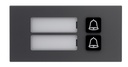 GOLIATH PRO IP & 2-Draht Video Türsprechanlage | 2er Klingel Modul | LED Namensschild | Aluminium