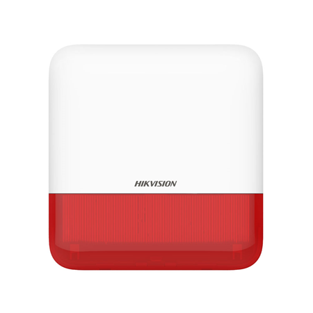 [DS-PS1-E-WE (RED)] Hikvision bidirektionale drahtlose Außensirene