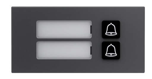 [AV-VTA05-B2AV2] GOLIATH PRO IP & 2-Draht Video Türsprechanlage | 2er Klingel Modul | LED Namensschild | Aluminium