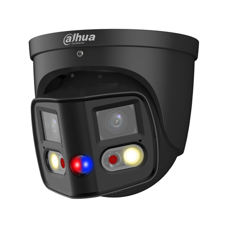 [DH-IPC-PDW3849P-A180-E2-AS-PV-0280B-B] Dual-IP-Dome WizMind 4MP Schwarz