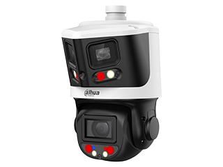 [SDT3E410-8P-MB-A-PV1] Dahua X-Spans Serie 2x 4MP Panorama + 4MP 10X Smart Dual Light Netzwerk-Panorama-PTZ-Kamera 180°-Übersichtskamera, automatische Verfolgung, Perimeterüberwachung, Objekterkennung, Fehlalarmfilter, intelligente Dual-Licht- und Audioalarmfunktion, PTZ-IR 170m, IP66