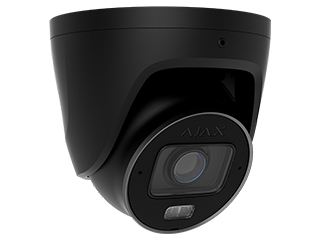[AJ-TurretCam HLVF (5 Mp)-B] Ajax TurretCam HLVF (5 Mp) – Schwarze IP-Überwachungskamera mit variabler Brennweite und hybrider Beleuchtung